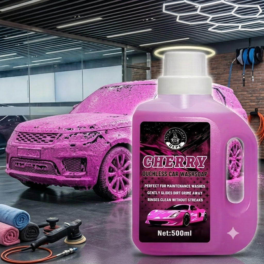 Cherry High-Foam Wash Soap – Ultra-Shine Pink Snow Foam (500ml)